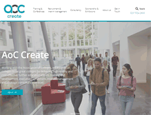 Tablet Screenshot of aoc-create.co.uk
